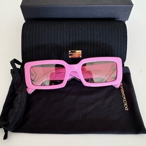 Dolce & Gabbana Pink Mirror Sunglasses DG6186- Never Worn